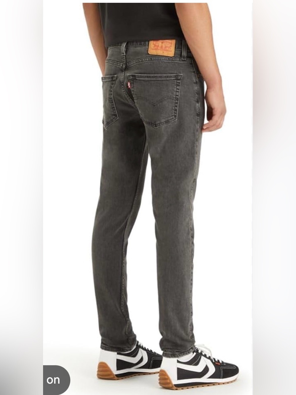 Levi's Men's Slim Straight Jeans - Charcoal